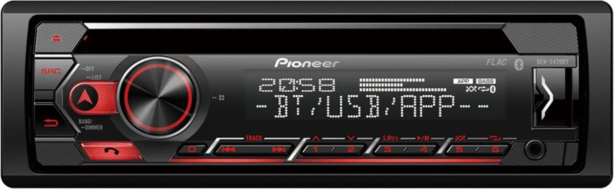 Pioneer DEH-S420BT Autoradio Enkel DIN - 4x50W