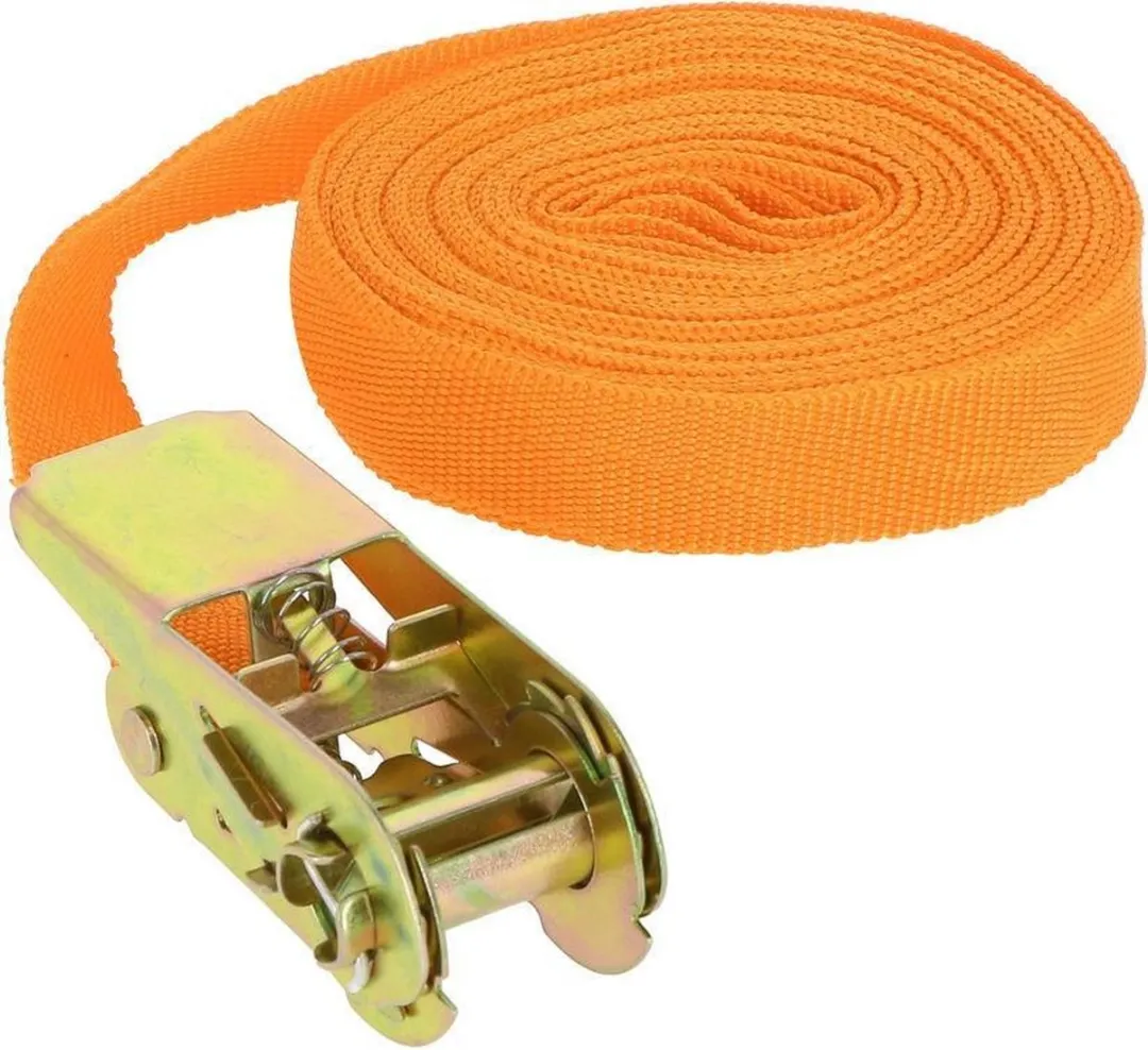 Carpoint Spanband met ratel 7m 25mm - 500kg - Oranje