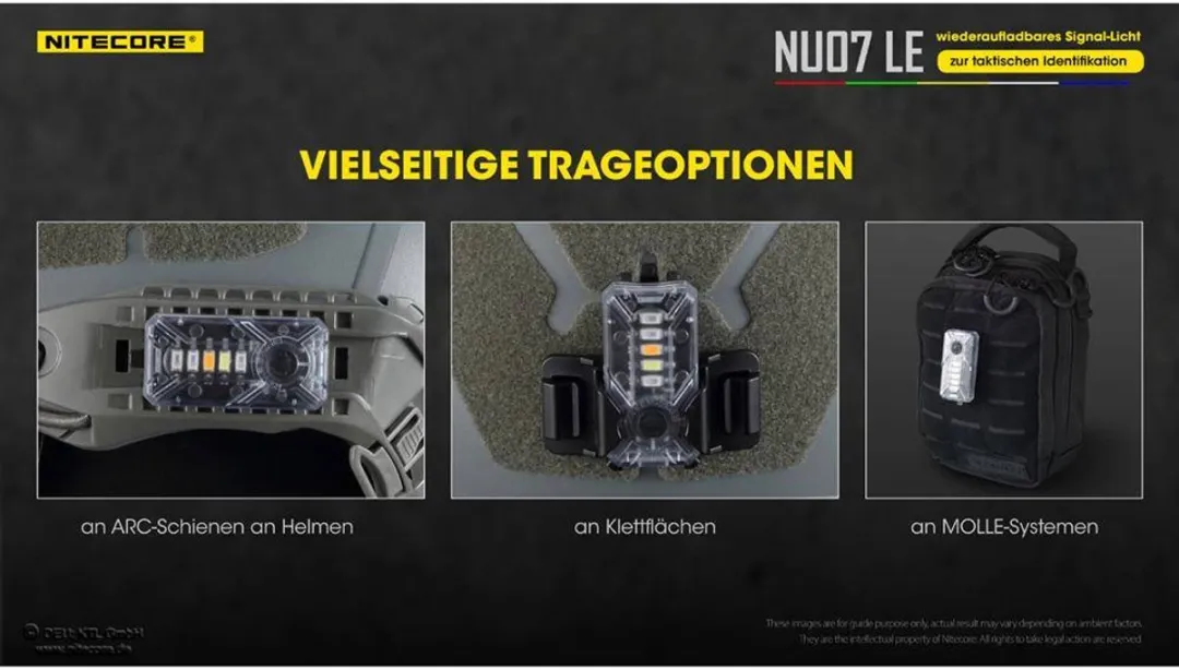 NiteCore NC-NU07LE NU07 Kleine mobiele lamp LED Zwart, Transparant