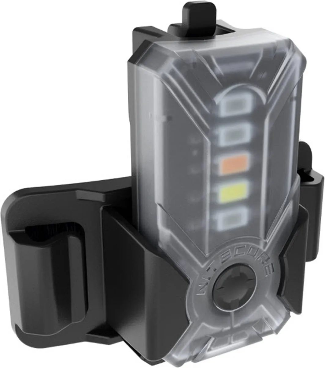 Nitecore NC-NU07LE LED Zaklamp - 9 LED's - Zwart/Transparant - afbeelding 6 van 6