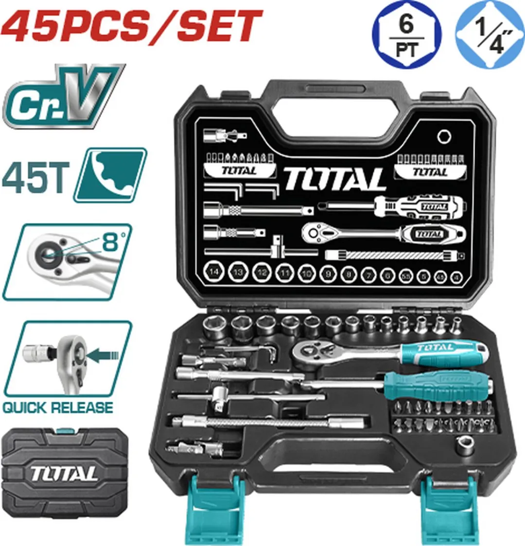 Total Doppenset 1/4"