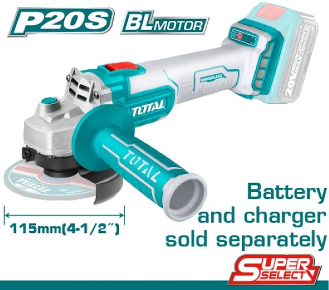 Total Haakse Slijper 115mm 20V
