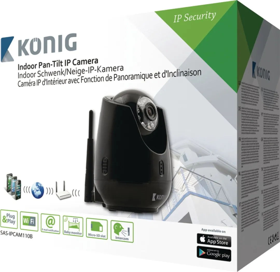 König SAS-IPCAM110B IP-Bewakingscamera - Binnen - 640x480