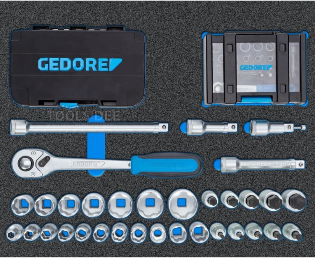 Gedore Gereedschapskoffer met 172-delige set - 6 Lades - afbeelding 3 van 6