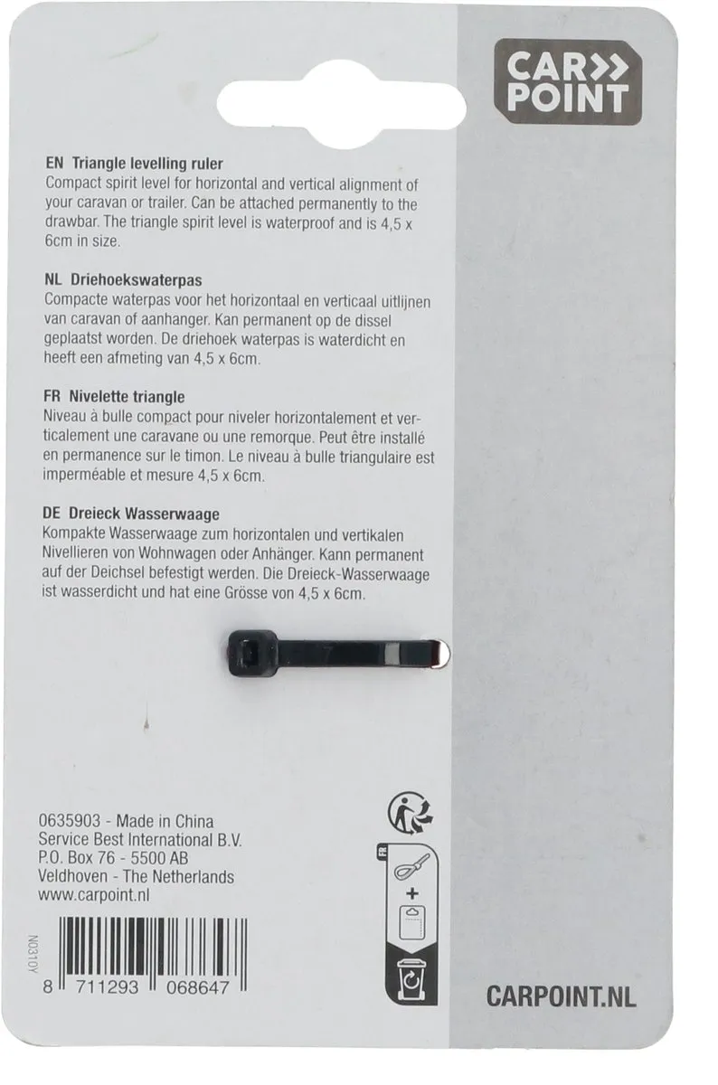 Carpoint Driehoekswaterpasje - Rood