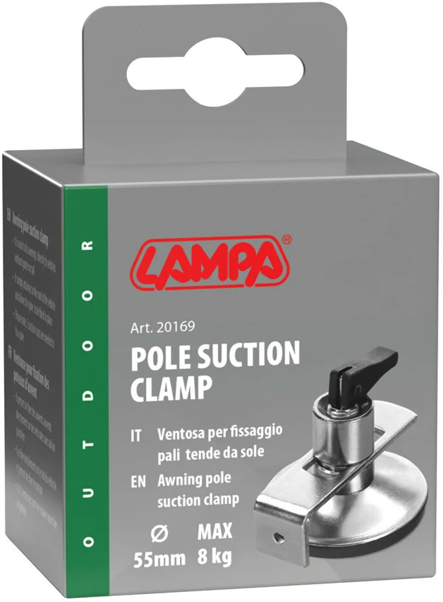 Lampa Zuignapklem voor Luifelstang - 8 kg - Zilver