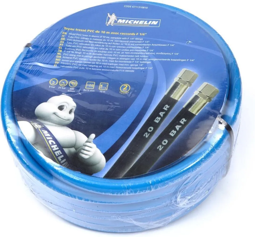 Michelin Luchtslang 10m - 1/4 inch aansluiting
