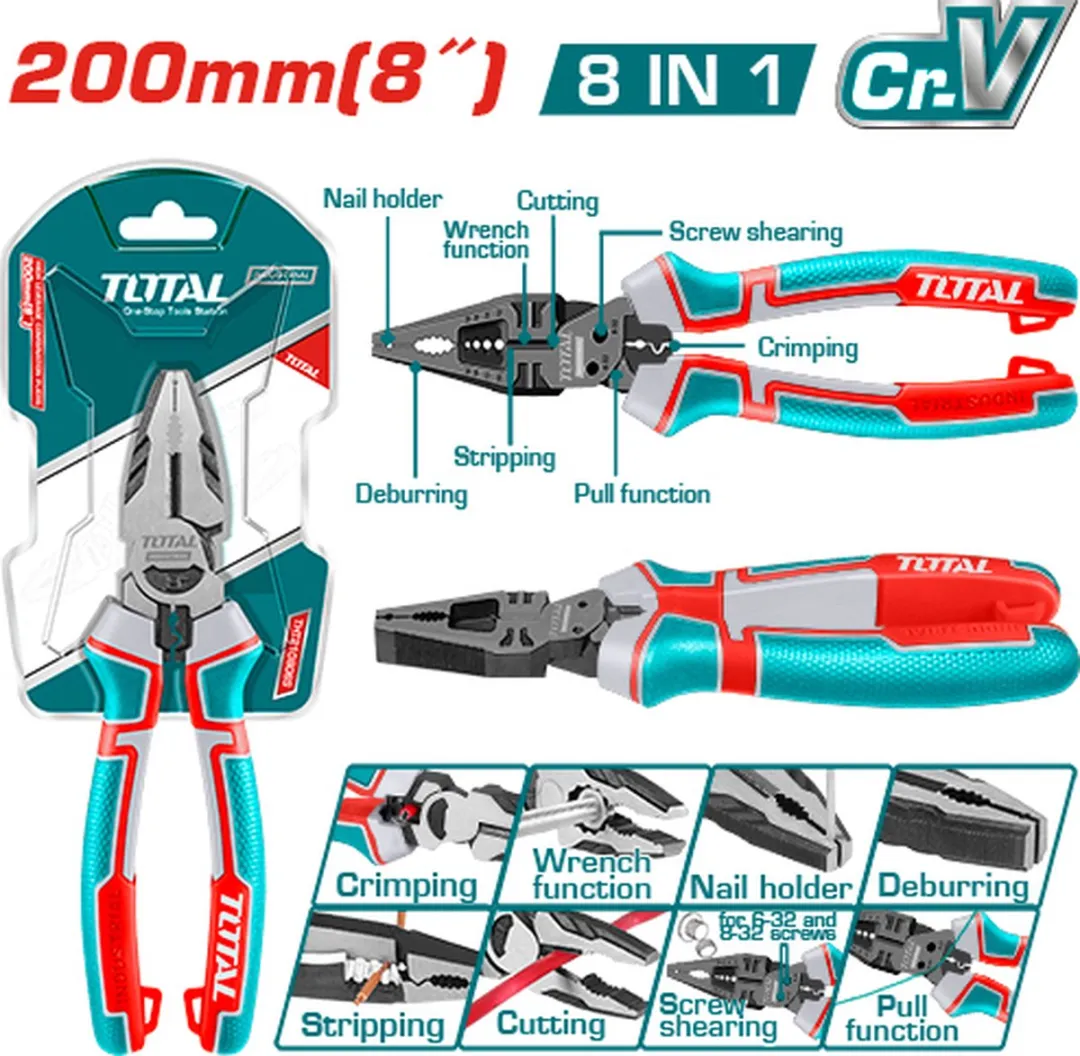 Total Multi Functionele Combinatietang 200mm
