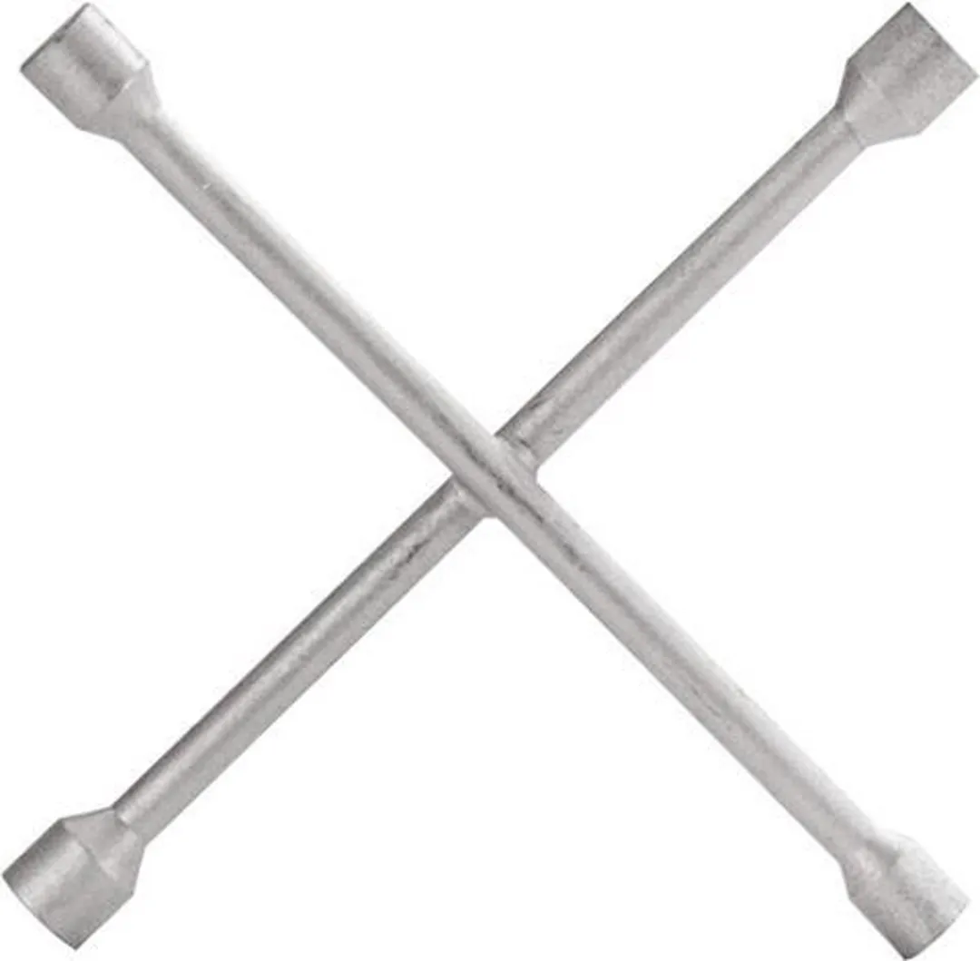 Carpoint Kruissleutel 17/19/21/22mm - Volledig Staal - Zilver