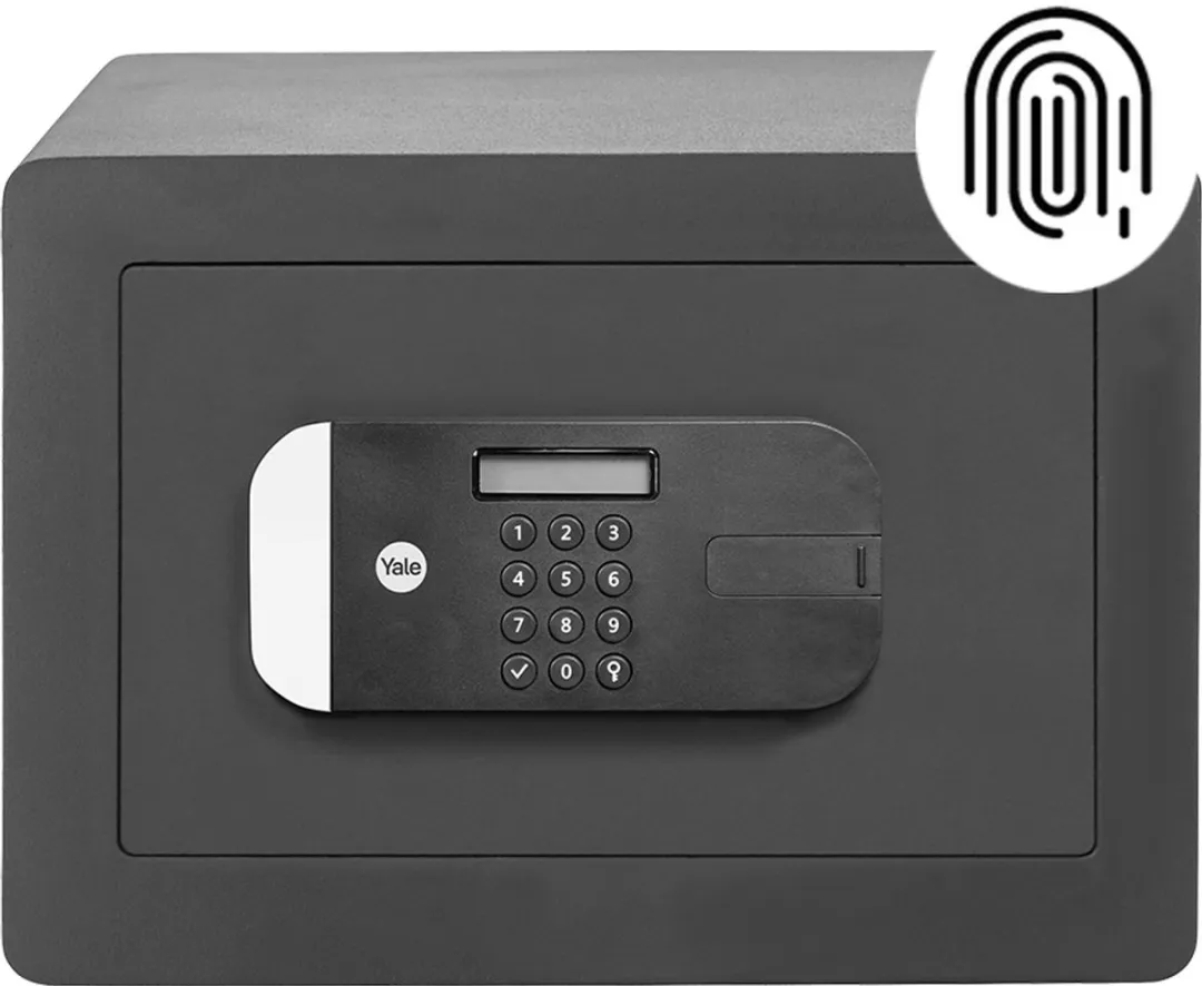 Yale Elektronische Kluis Thuis Vingerafdruk - Grijs