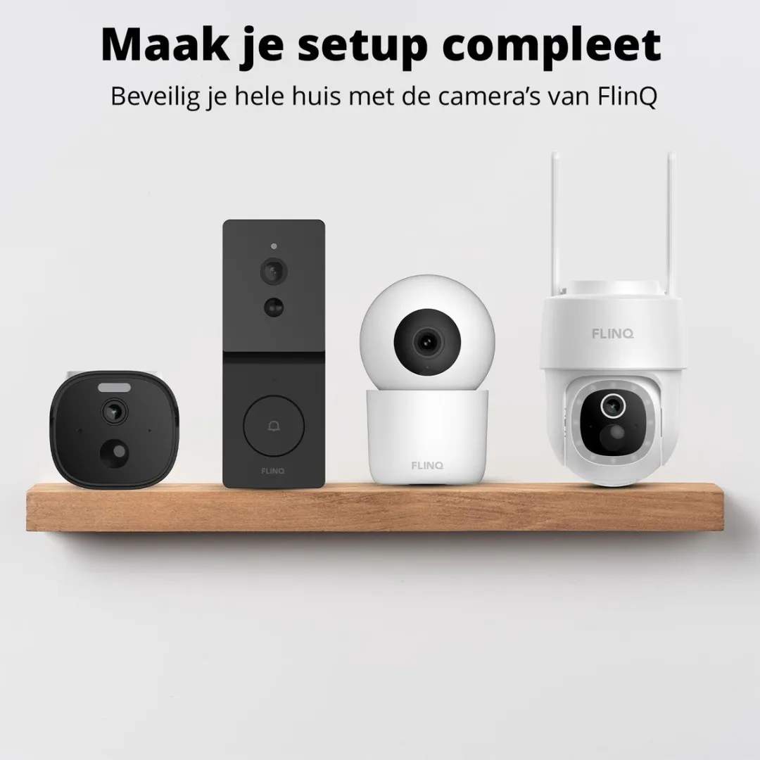 FlinQ Sentinel Slimme Beveiligingscamera 2K - Wit