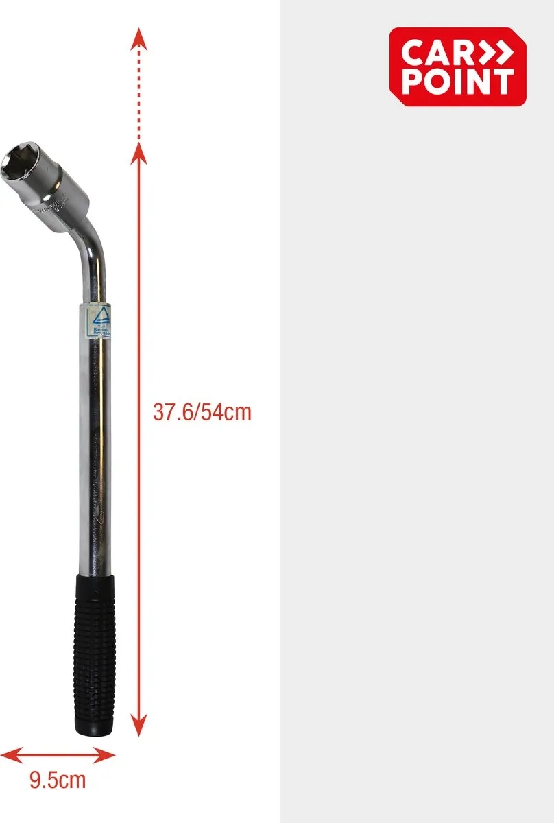 Carpoint Telescopische Wielmoersleutel 17-23mm - 535mm - Zilver - afbeelding 6 van 6