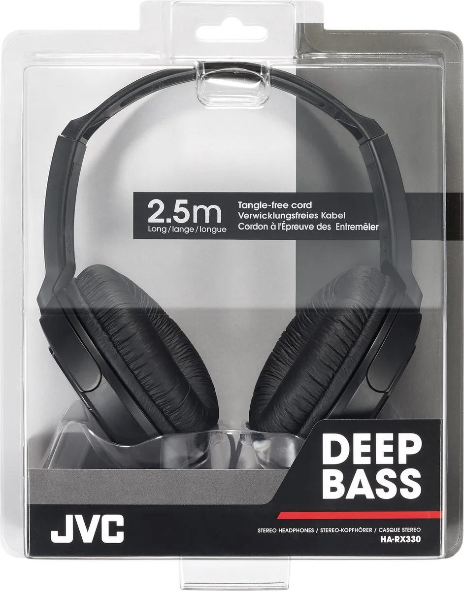 JVC HA-RX330 Over-ear Hoofdtelefoon - Zwart