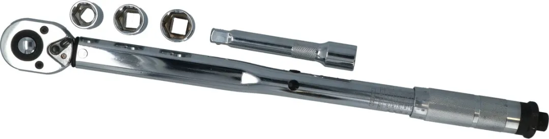 Carpoint Momentsleutelset 40-210Nm 5-delig - 17/19/21mm - Grijs