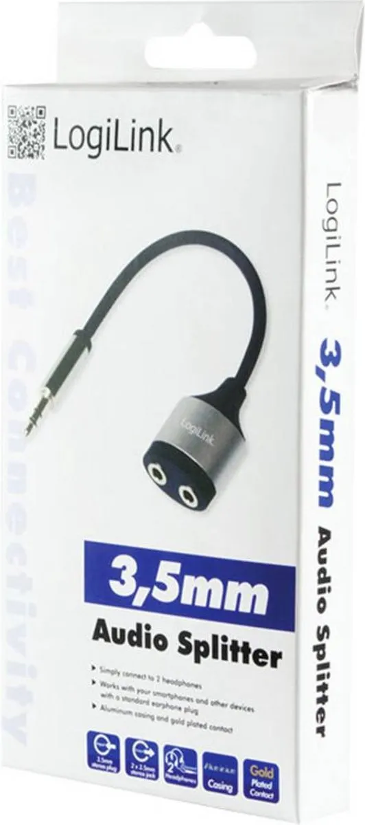 Logilink CA1100 Jackplug Audio Adapter - 2x Vrouwelijk 3,5mm
