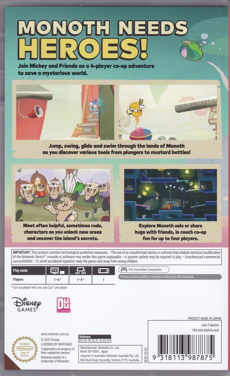 Disney Illusion Island AU Switch