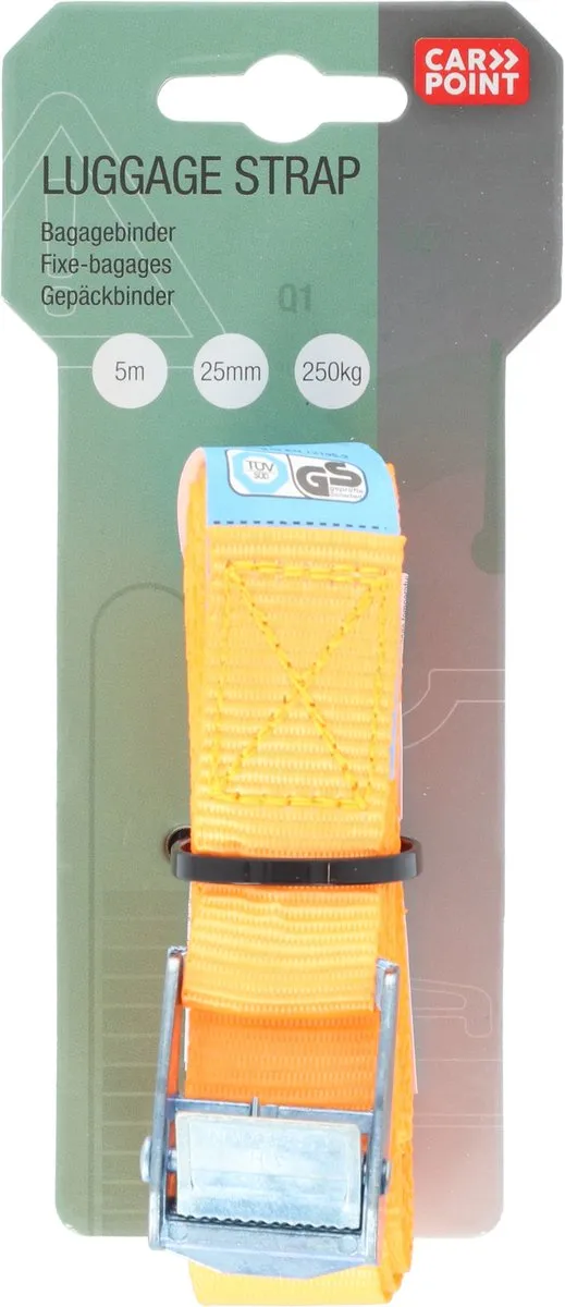 Carpoint Spanband met gesp 25mm 5m 250kg - Oranje