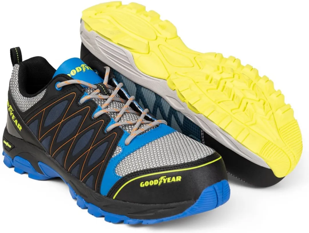 Goodyear Gyshu1662 Veiligheidsschoenen S1P - 45 - Petrol/Geel