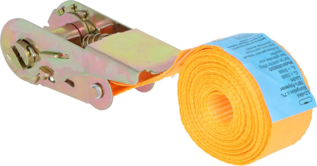 Carpoint Spanband met Ratel 5m - 500kg - Oranje