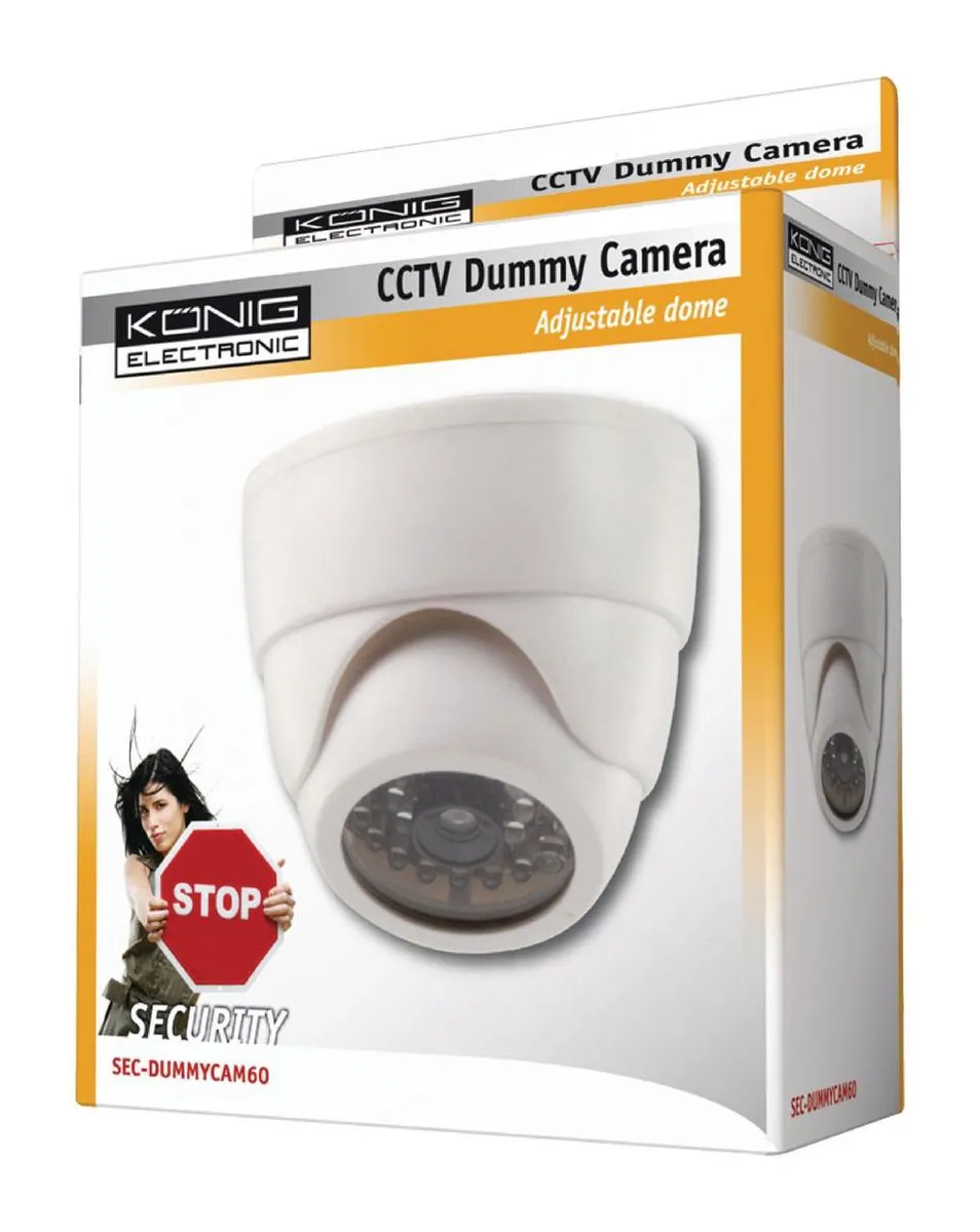 Konig Verstelbare Dummy Dome Binnencamera - Wit