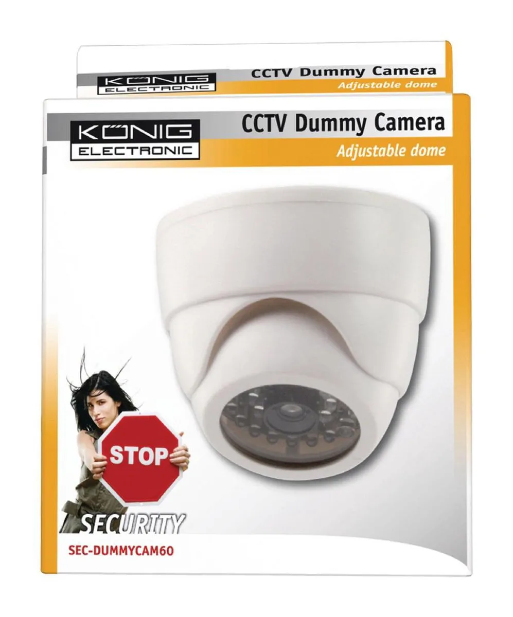 Konig Verstelbare Dummy Dome Binnencamera - Wit