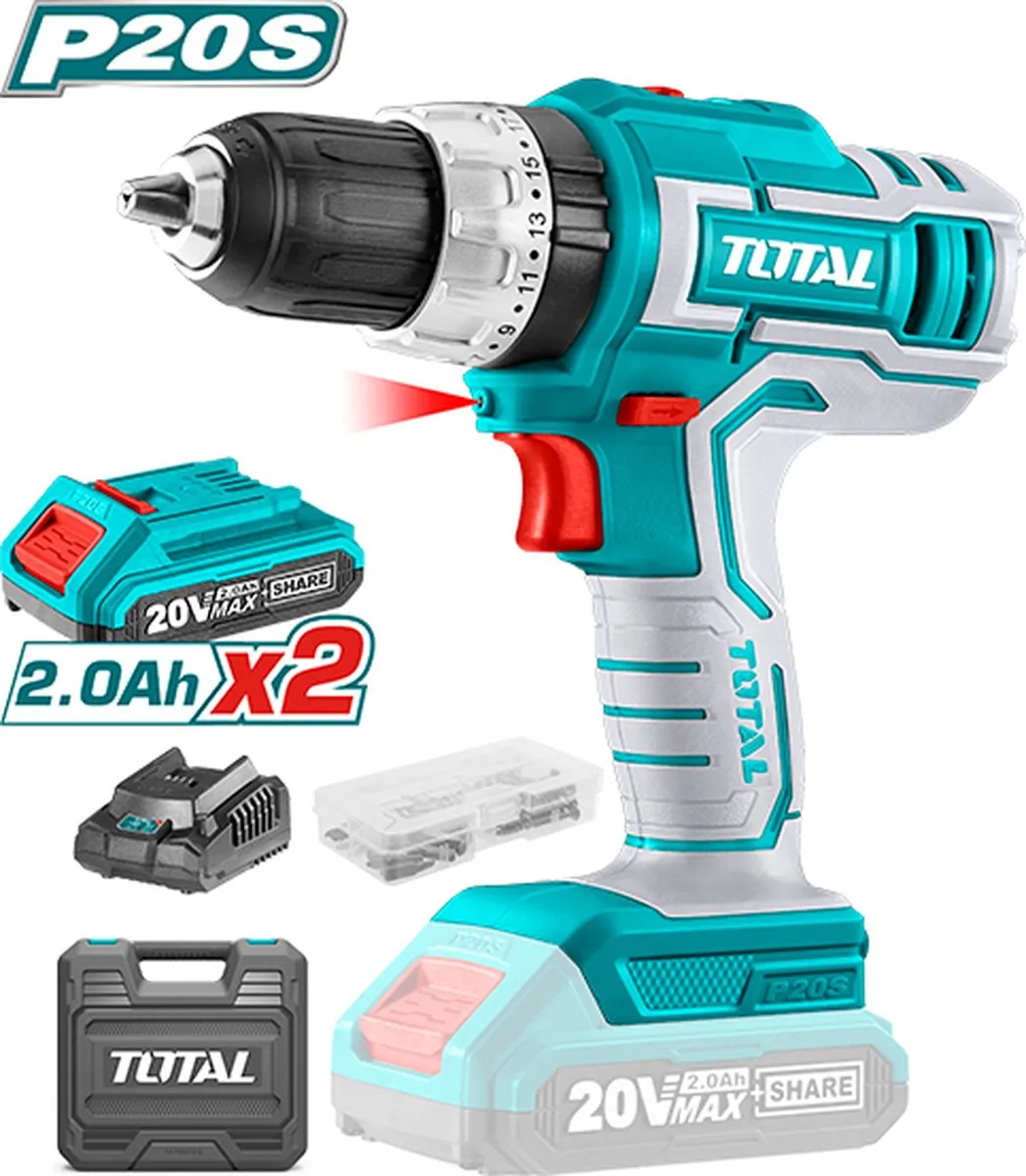 Total Accu Klopboormachine 20V 2,0Ah