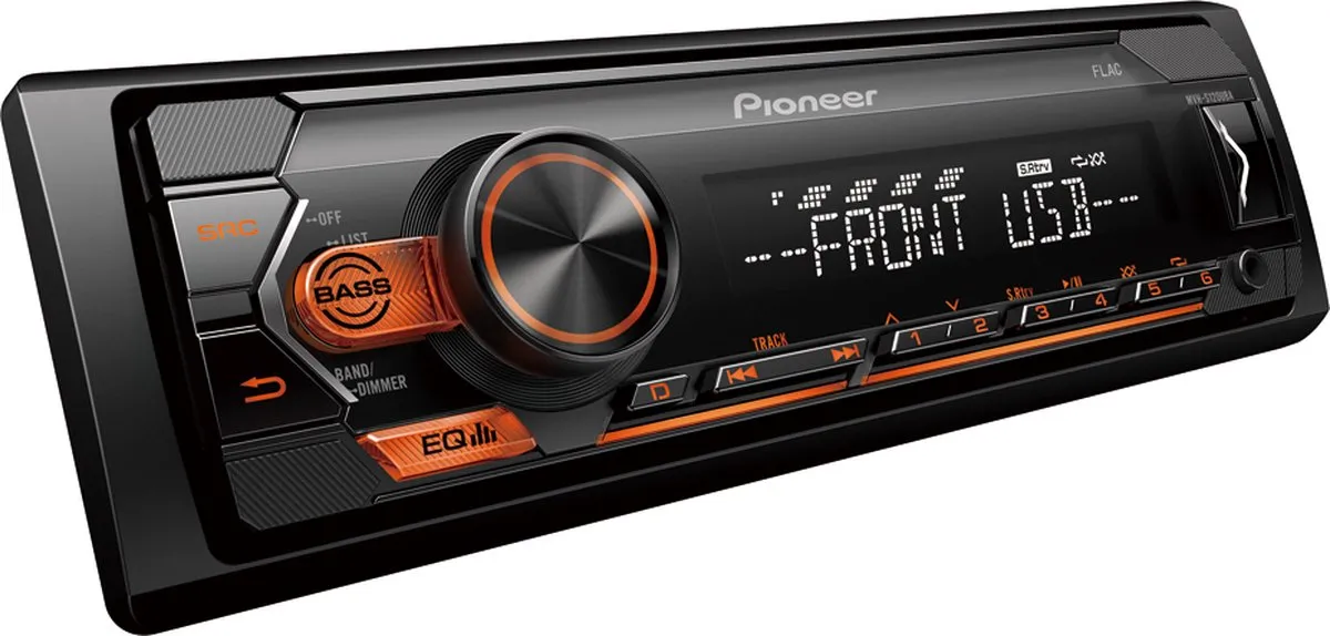 Pioneer MVH-S120UBA Autoradio - 1 Kanaal 50W - Zwart