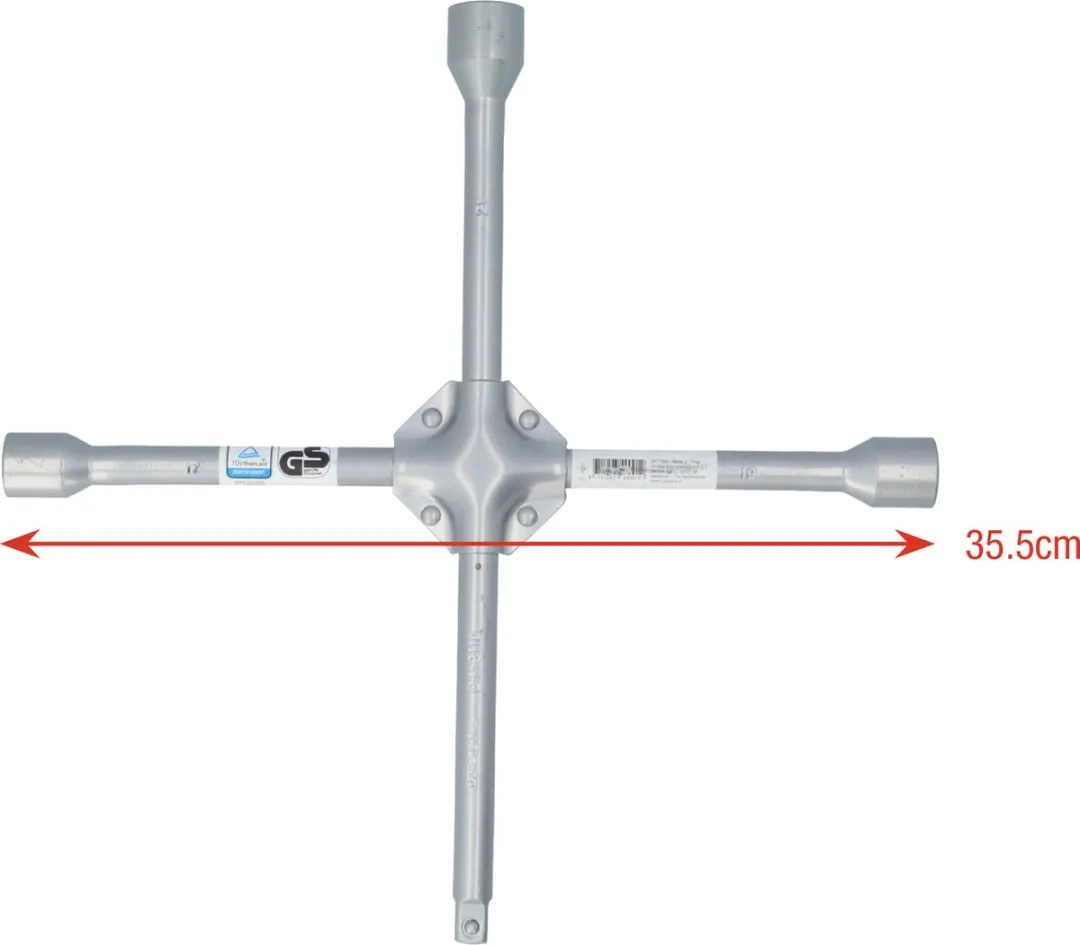 Carpoint Kruissleutel 17/19/21mm - 1/2" Aansluiting - Zilver