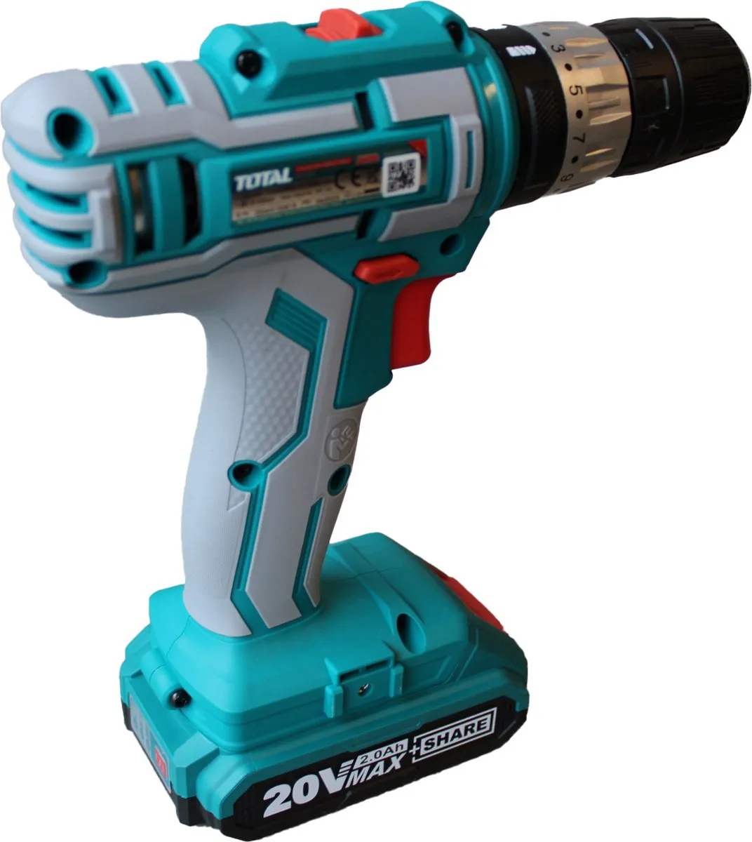 Total Accu Schroef Klopboormachine 20V - 2x 2.0Ah - 45Nm - 20 standen