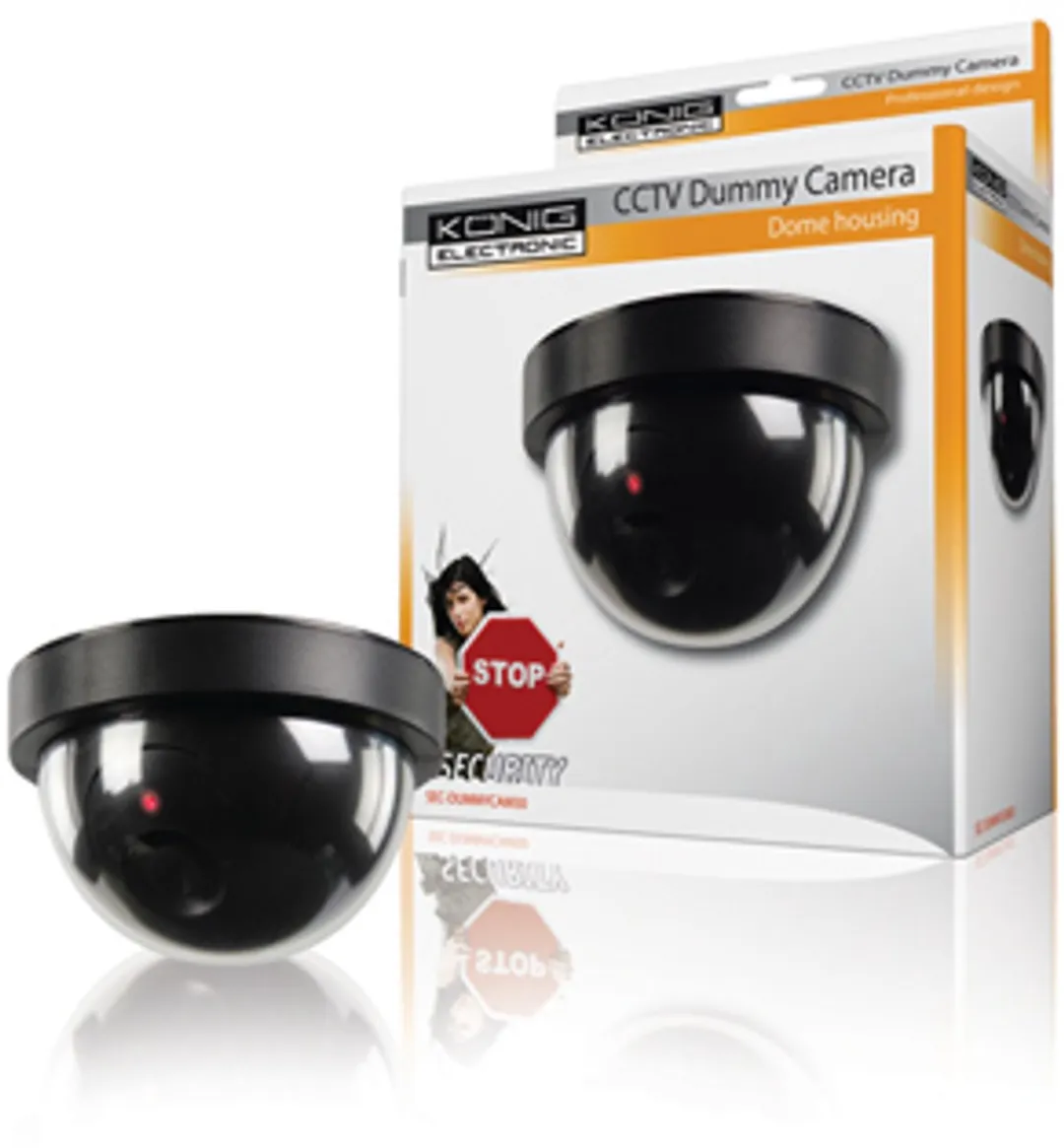 Konig SEC-DUMMYCAM50 CCTV Dummy Domecamera - Zwart