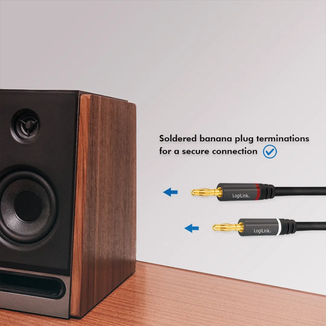 Logilink CA1211 Audiokabel 5m - Zwart