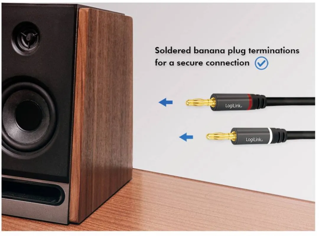Logilink CA1211 Audiokabel 5m - Zwart
