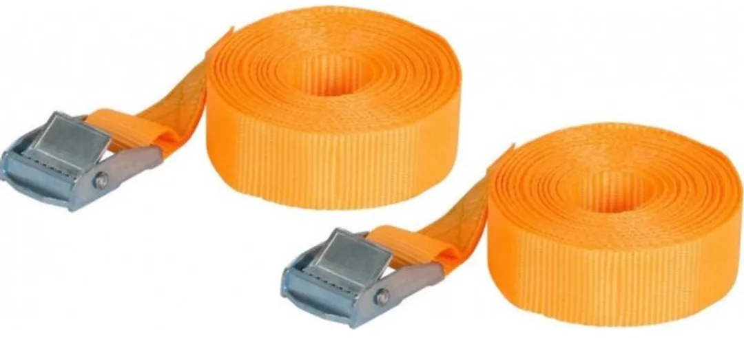 Carpoint Spanbanden 4,5m 25mm - 250kg - 2 Stuks - Oranje