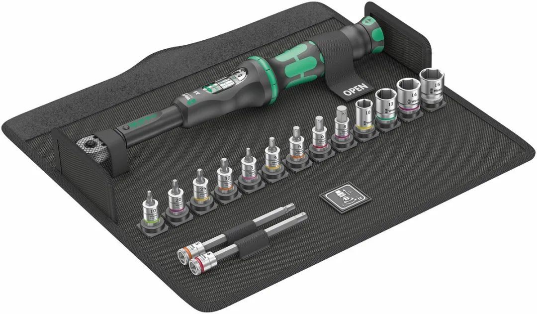 Wera Bicycle Set Torque 1 05004180001 Momentsleutelset 16-delig - 2,5-25Nm
