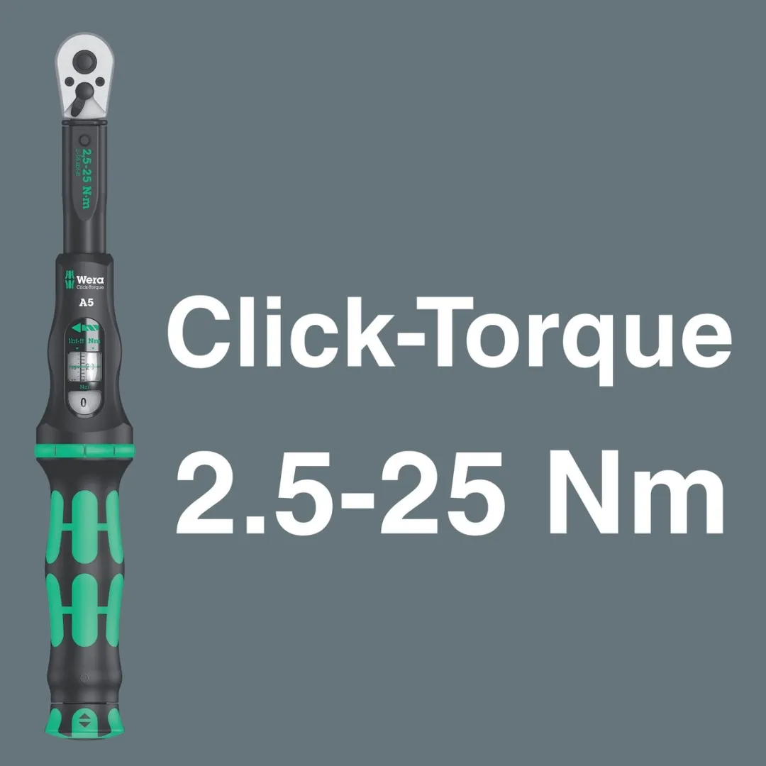 Wera Bicycle Set Torque 1 05004180001 Momentsleutelset 16-delig - 2,5-25Nm