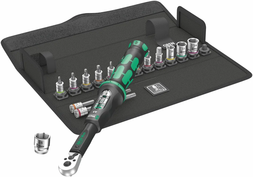 Wera Bicycle Set Torque 1 05004180001 Momentsleutelset 16-delig - 2,5-25Nm