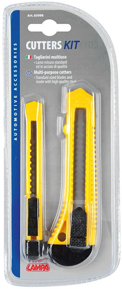 Lampa Afbreekmes Set 2 Stuks - Geel/Zwart