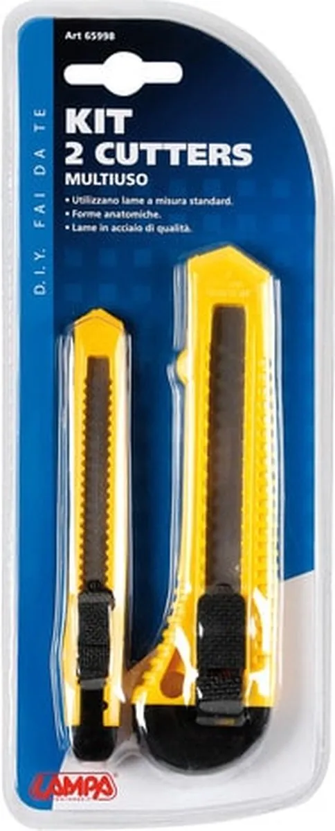 Lampa Afbreekmes Set 2 Stuks - Geel/Zwart