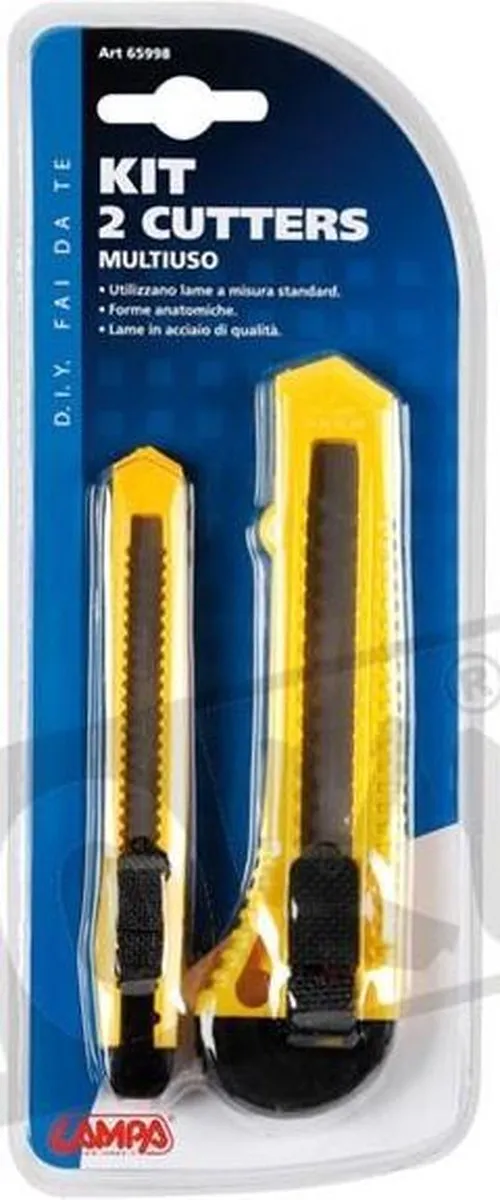 Lampa Afbreekmes Set 2 Stuks - Geel/Zwart