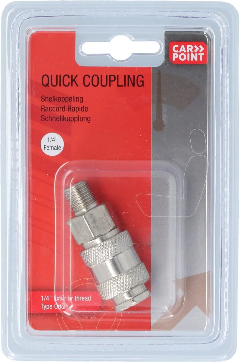 Carpoint Orion 1/4" Snelkoppeling - Vrouwelijk buitendraad