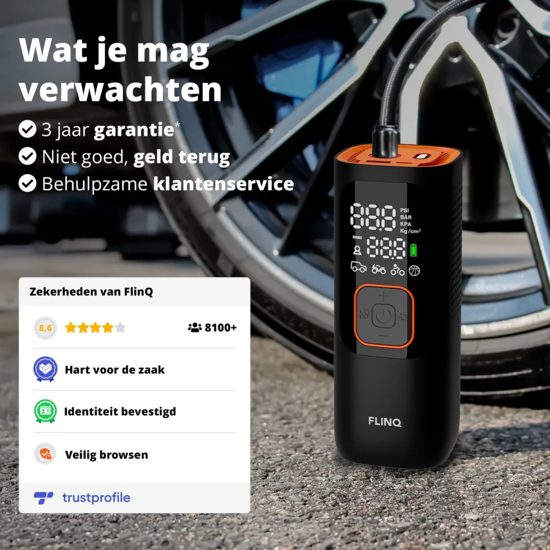 FlinQ Draagbare Compressor Luchtcompressor - 60W 32L/min USB