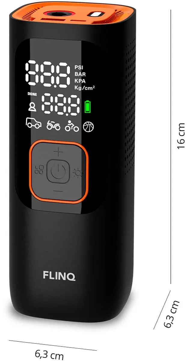 FlinQ Draagbare Compressor Luchtcompressor - 60W 32L/min USB