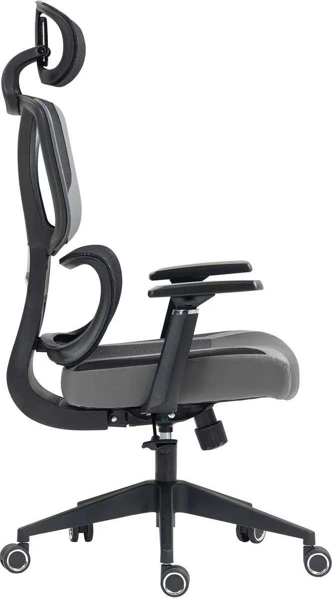 Deltaco FuzionX L33T Gaming Stoel - Grijs/Zwart