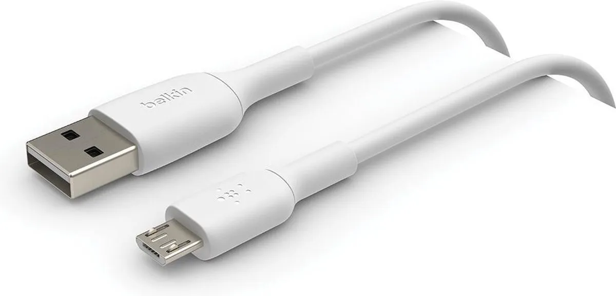 Belkin CAB005bt1MWH Micro-USB naar USB-kabel 1m - Wit