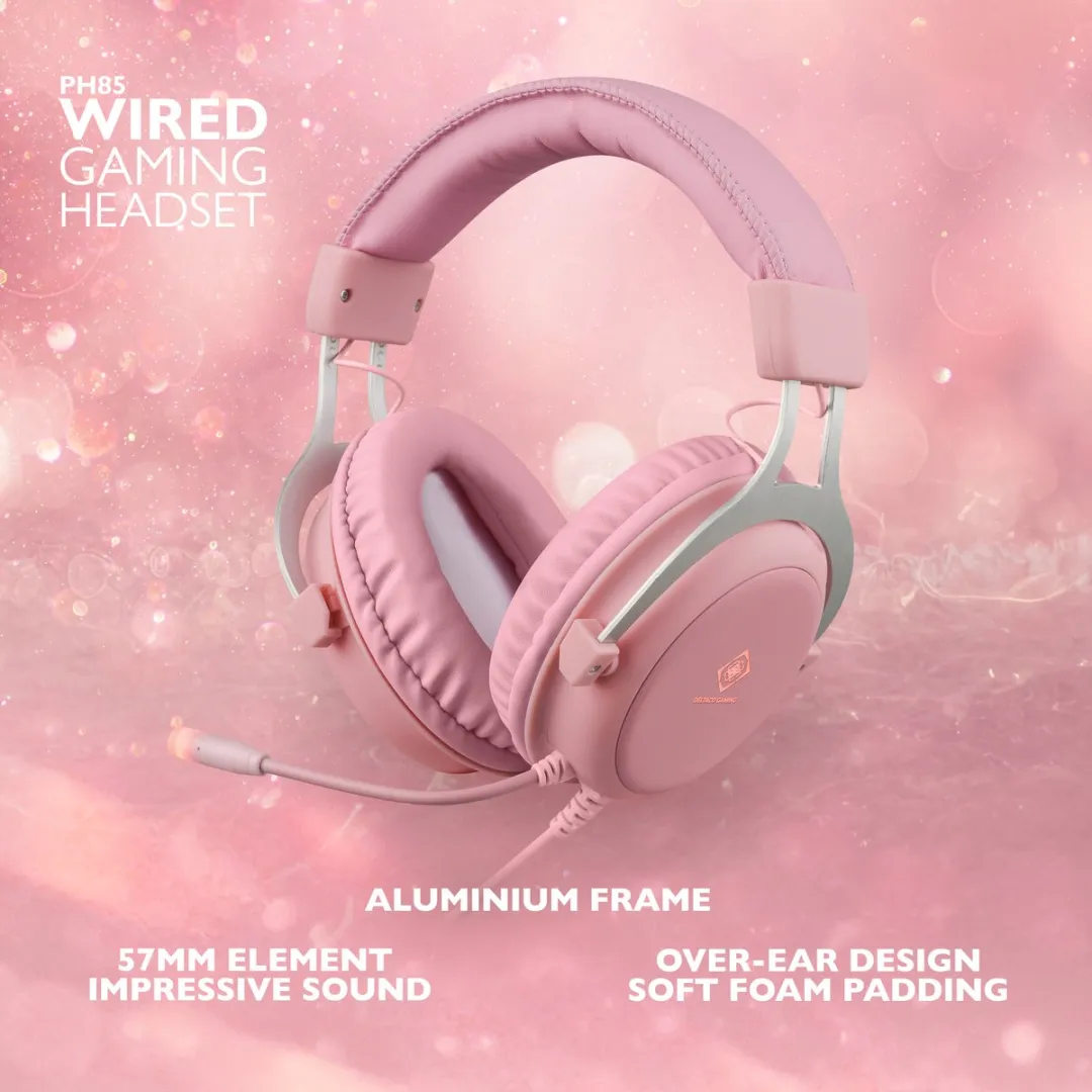 Deltaco PH85 GAM-030-P Gaming Headset - Roze