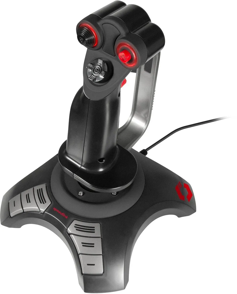 Speedlink Phantom Hawk SL-6638-BK Flightstick - 12 Knoppen - Zwart - afbeelding 6 van 6