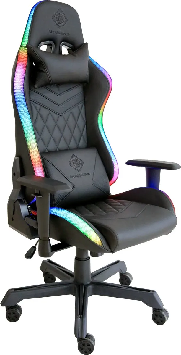 Deltaco DC410 Gamestoel GAM-080 - RGB - Zwart
