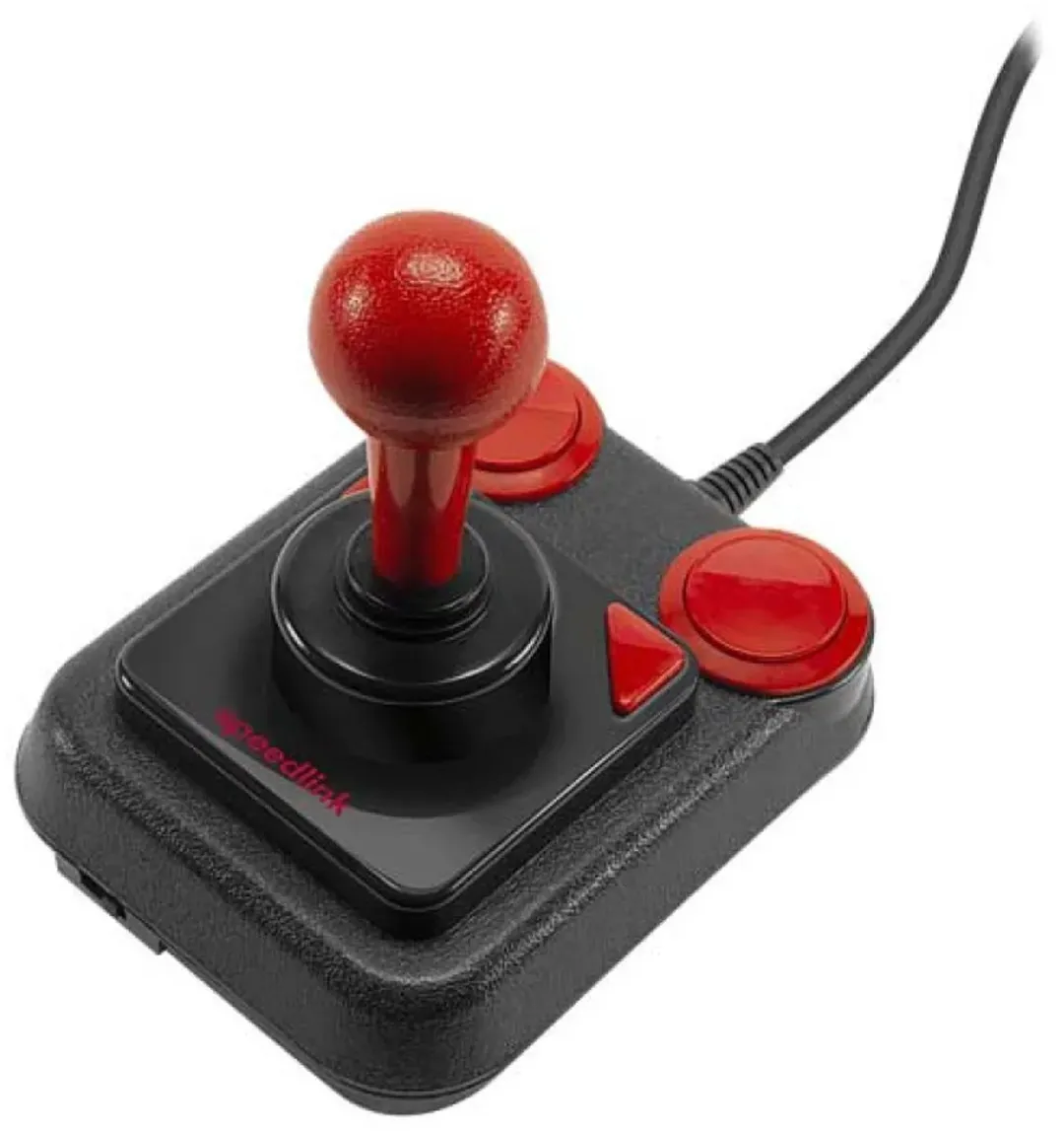 Speedlink Anniversary Competition Pro USB Joystick - 20 Retro Games - Zwart/Rood - afbeelding 6 van 6