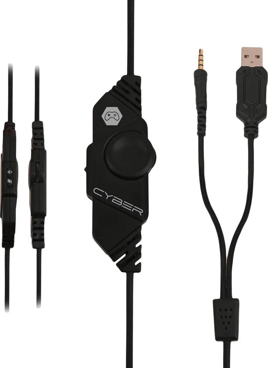 Celly CyberBeat Gaming Headset CYBERBEATBK - Rood/Zwart