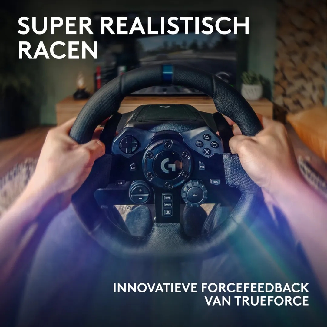 Logitech G923 TRUEFORCE Racestuur met pedalen - 3 Pedalen